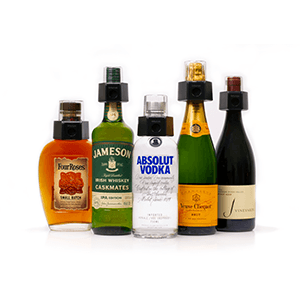 Serrure de bouteille sur les bouteilles de liqueur