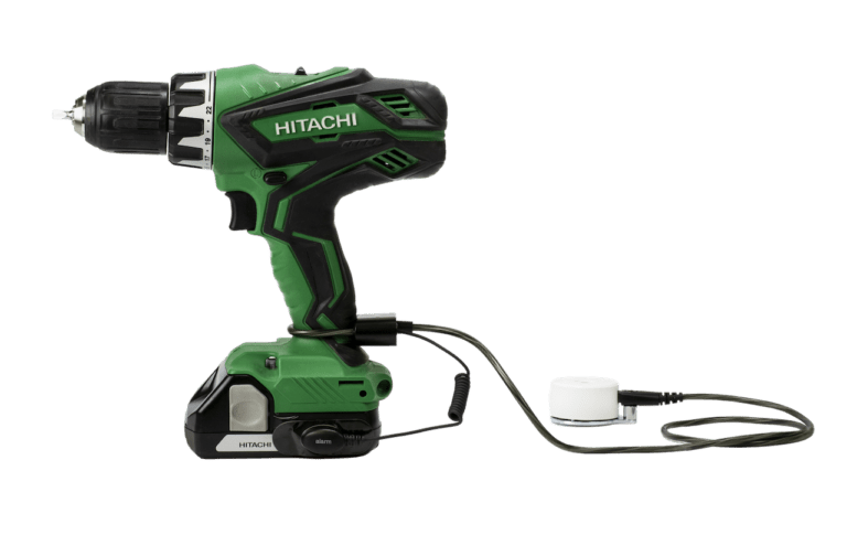 Zips sécuriser une perceuse Hitachi verte