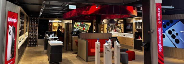 Vodafone Iceland modernise l'expérience de la vente au détail avec les dispositifs antivol élégants d'InVue