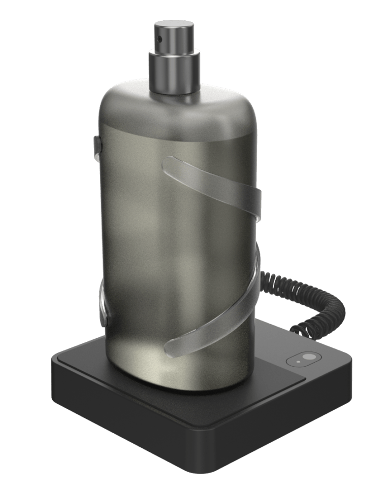 Produit InVue - Solution de sécurité pour les parfums Zips Podium