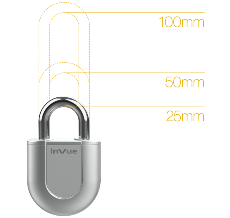 Padlock options de manille en jaune