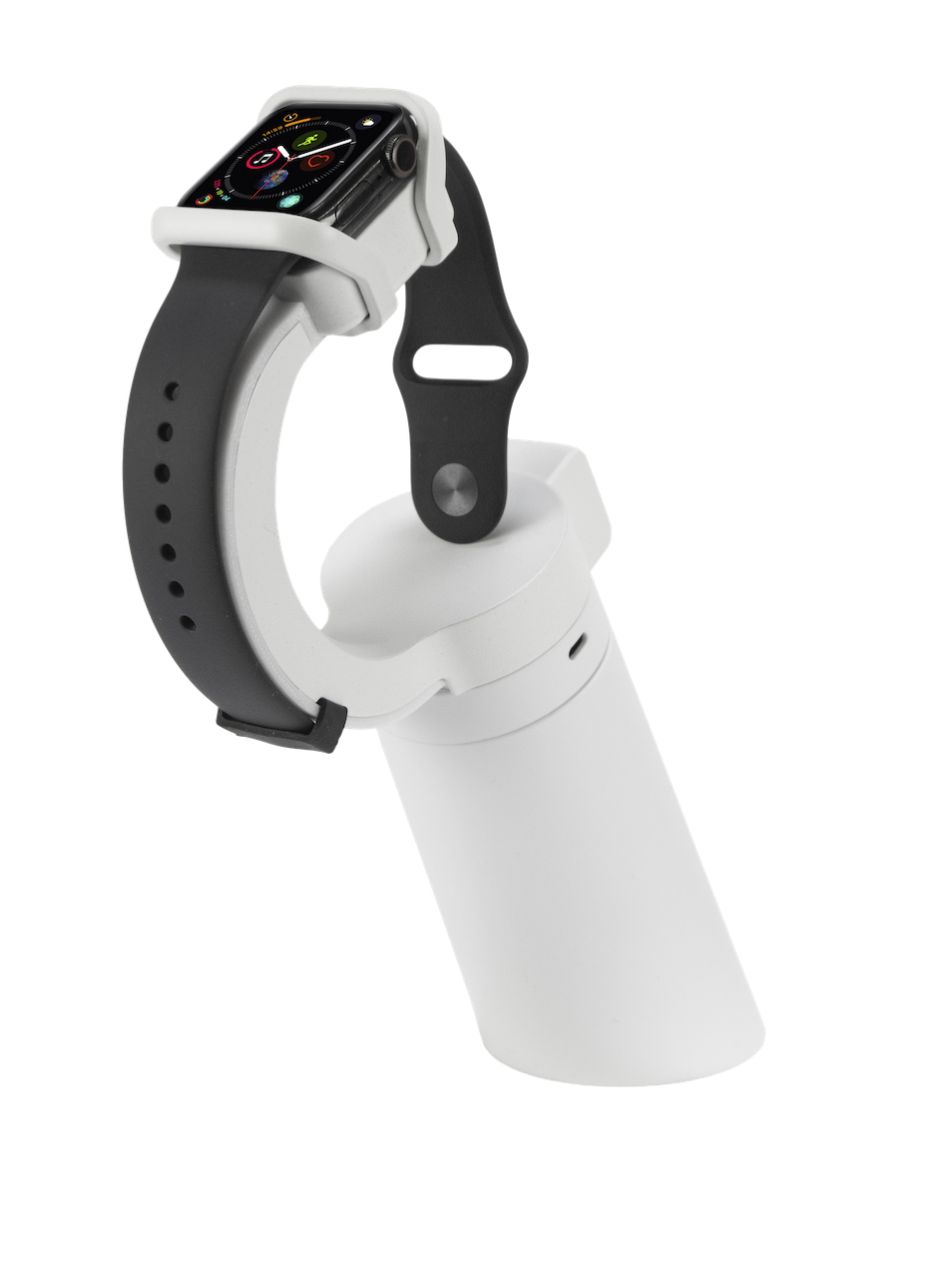 Smartwatch sur présentoir blanc