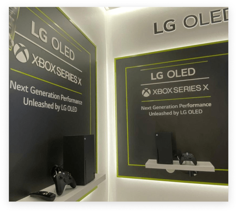 Solution d'affichage LG OLED pour XBox