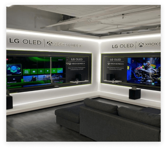 LG OLED Zone d'affichage