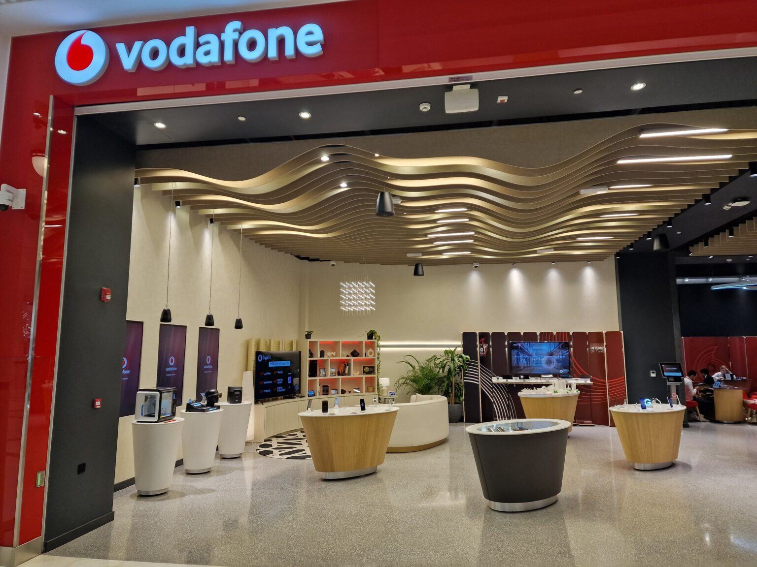 Extérieur du magasin Vodafone