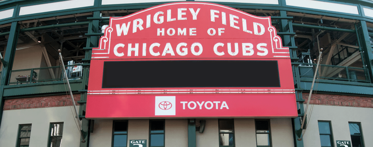 Panneau Chicago Cubs Wrigley Field