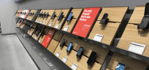 Verison store retail products display