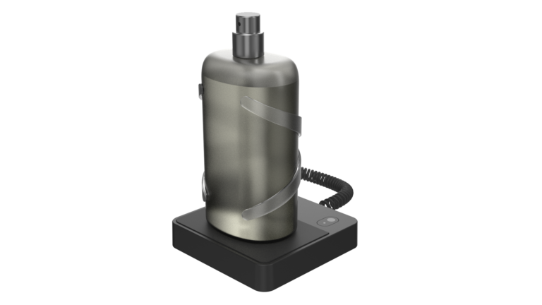 Produit InVue - Solution de sécurité pour les parfums Zips Podium