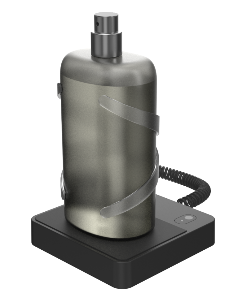 Produit InVue - Solution de sécurité pour les parfums Zips Podium