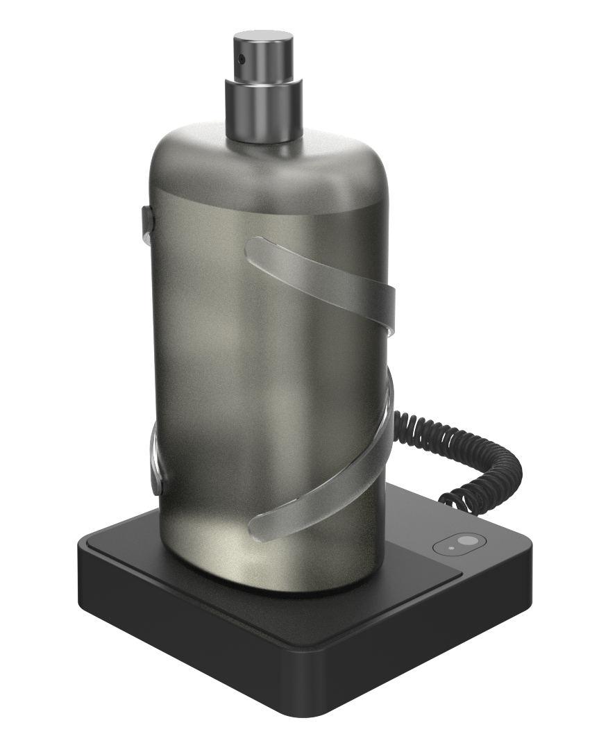 Produit InVue - Solution de sécurité pour les parfums Zips Podium