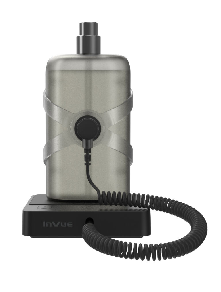 InVue Podium Fragrance solution vue arrière en noir