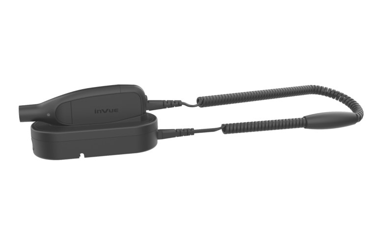 OneKEY Le détacheur est fixé à son poste d'amarrage fixe à l'aide d'un câble de retrait.